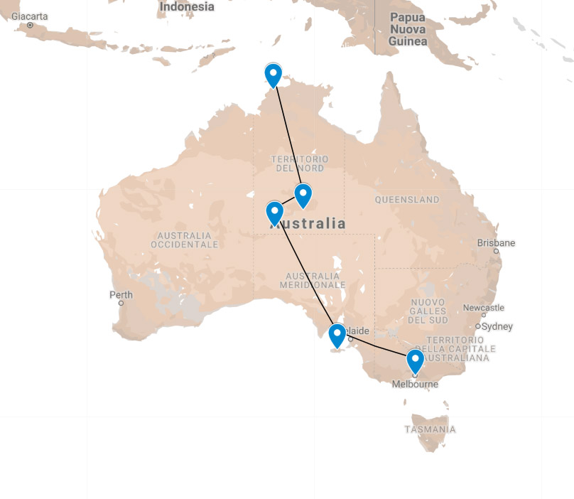 australia itinerario