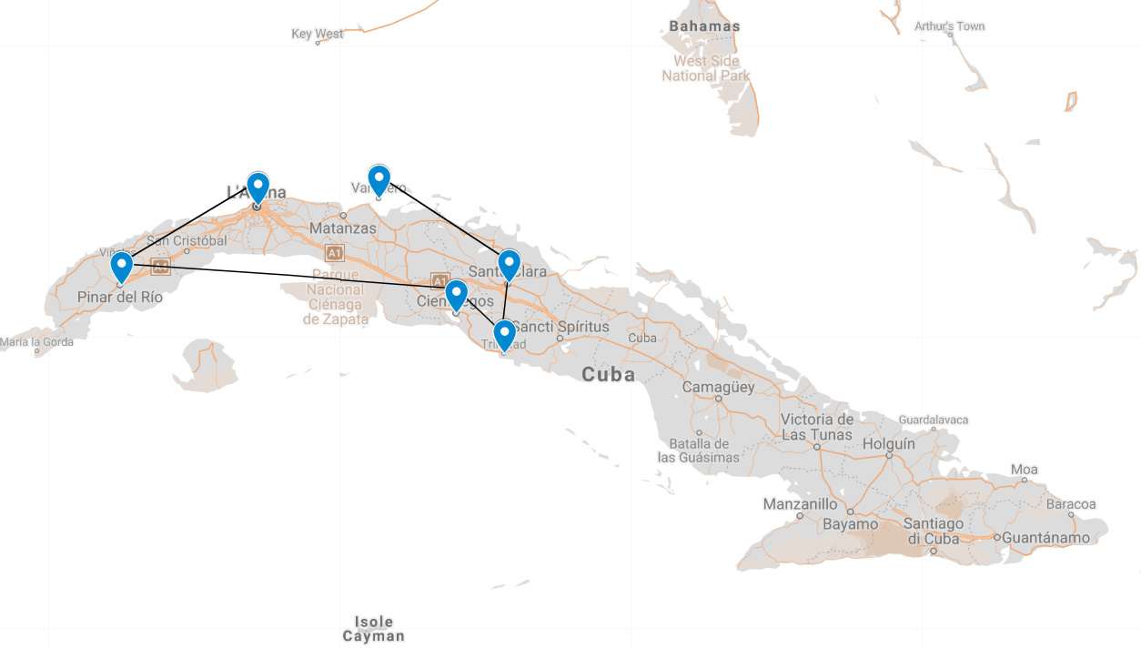 cuba tierra y mar MAP