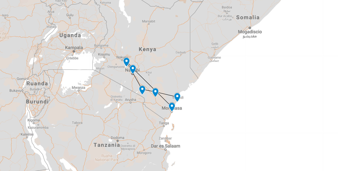 itinerario kenya