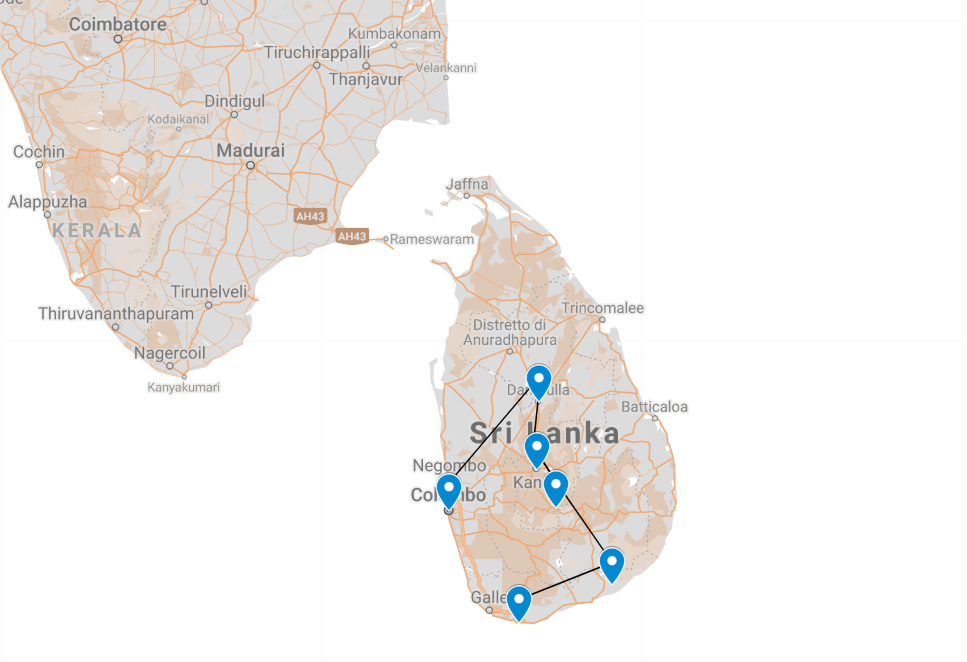 sri lanka MAP